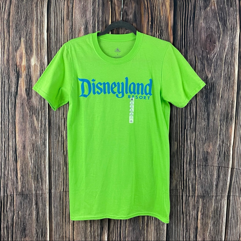 Disneyland Resort Logo Shirt in Neon Lime